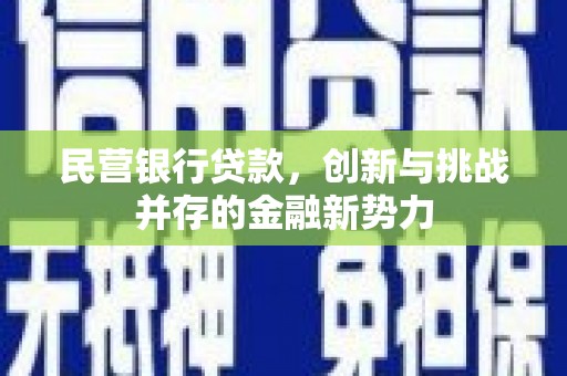 西安民营银行贷款，创新与挑战并存的金融新势力