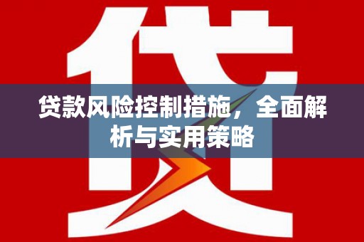 西安贷款风险控制措施，全面解析与实用策略