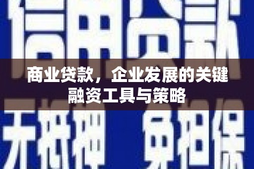 西安商业贷款，企业发展的关键融资工具与策略