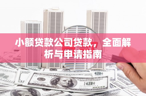 西安小额贷款公司贷款，全面解析与申请指南