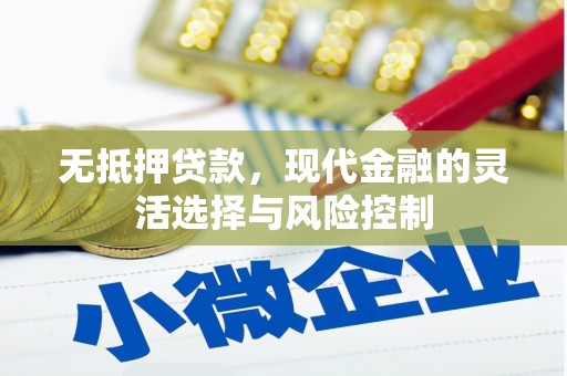 西安无抵押贷款，现代金融的灵活选择与风险控制