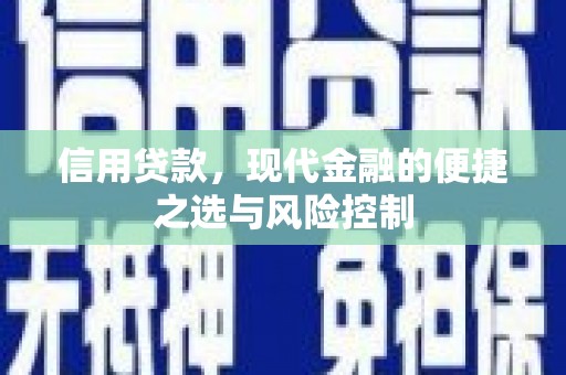 西安信用贷款，现代金融的便捷之选与风险控制