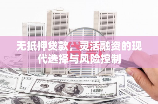 西安无抵押贷款，灵活融资的现代选择与风险控制