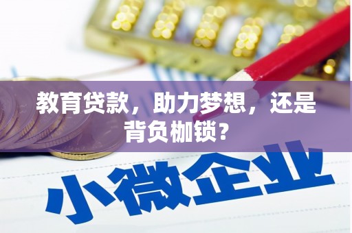 西安教育贷款，助力梦想，还是背负枷锁？