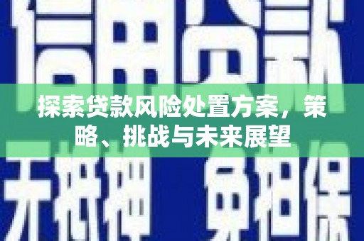 西安探索贷款风险处置方案，策略、挑战与未来展望