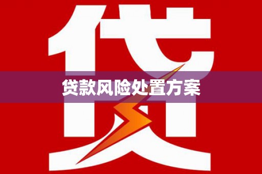 西安贷款风险处置方案
