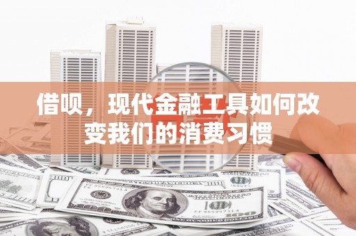 西安借呗，现代金融工具如何改变我们的消费习惯