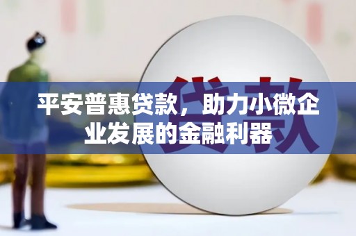 西安平安普惠贷款，助力小微企业发展的金融利器